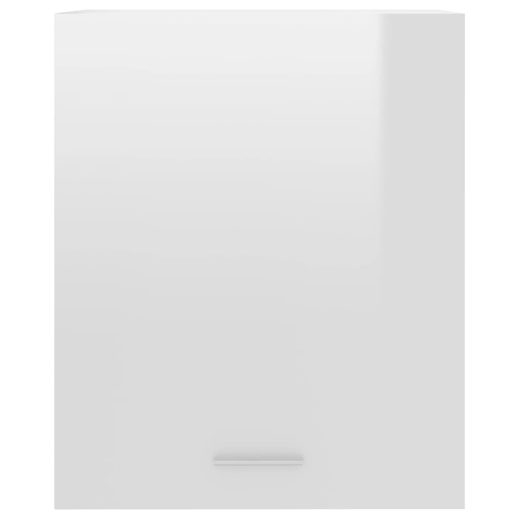 vidaXL virtuves skapīši, 2 gab., spīdīgi balti, 50x31x60 cm