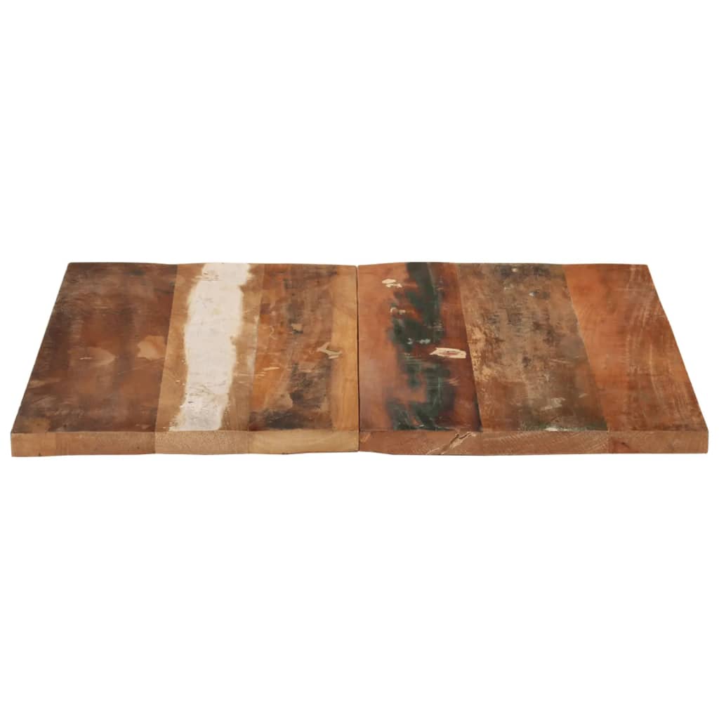vidaXL galda virsma, kvadrāta, 70x70 cm, 25-27 mm, pārstrādāts koks