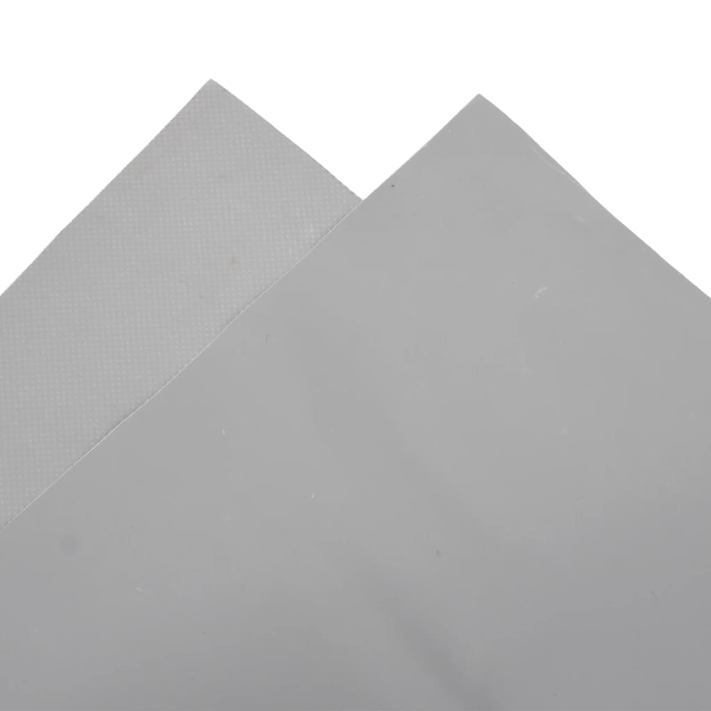 vidaXL brezenta pārklājs, pelēks, 3x4 m, 650 g/m²
