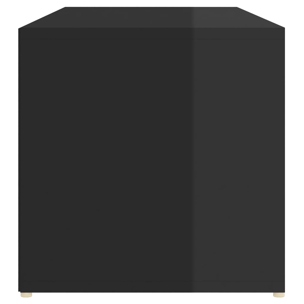 vidaXL apavu uzglabāšanas sols, 105x35x35 cm, melns, skaidu plāksne