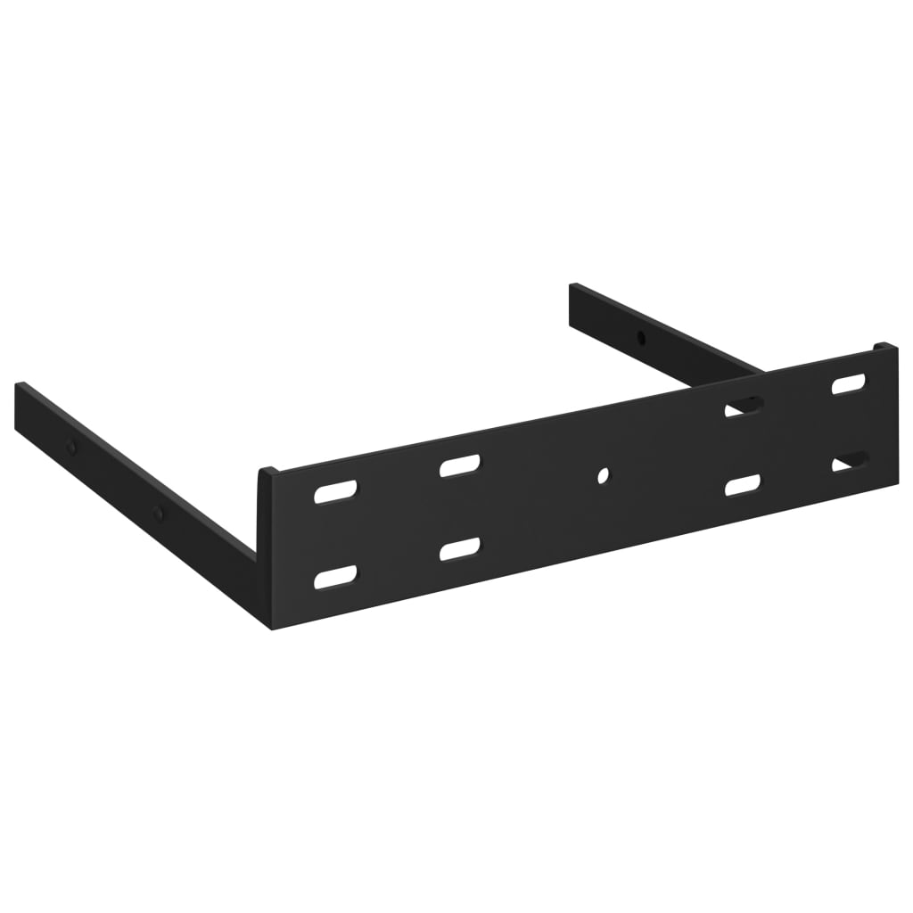 vidaXL stūra sienas plaukti, 2 gab., ozola, balti, 25x25x3,8 cm, MDF
