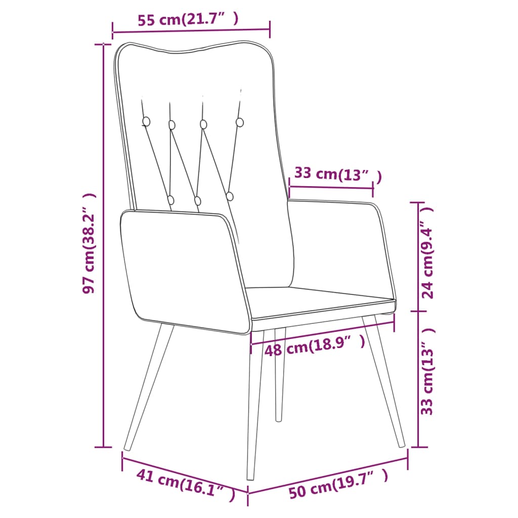 vidaXL atpūtas krēsls, brūna dabīgā āda