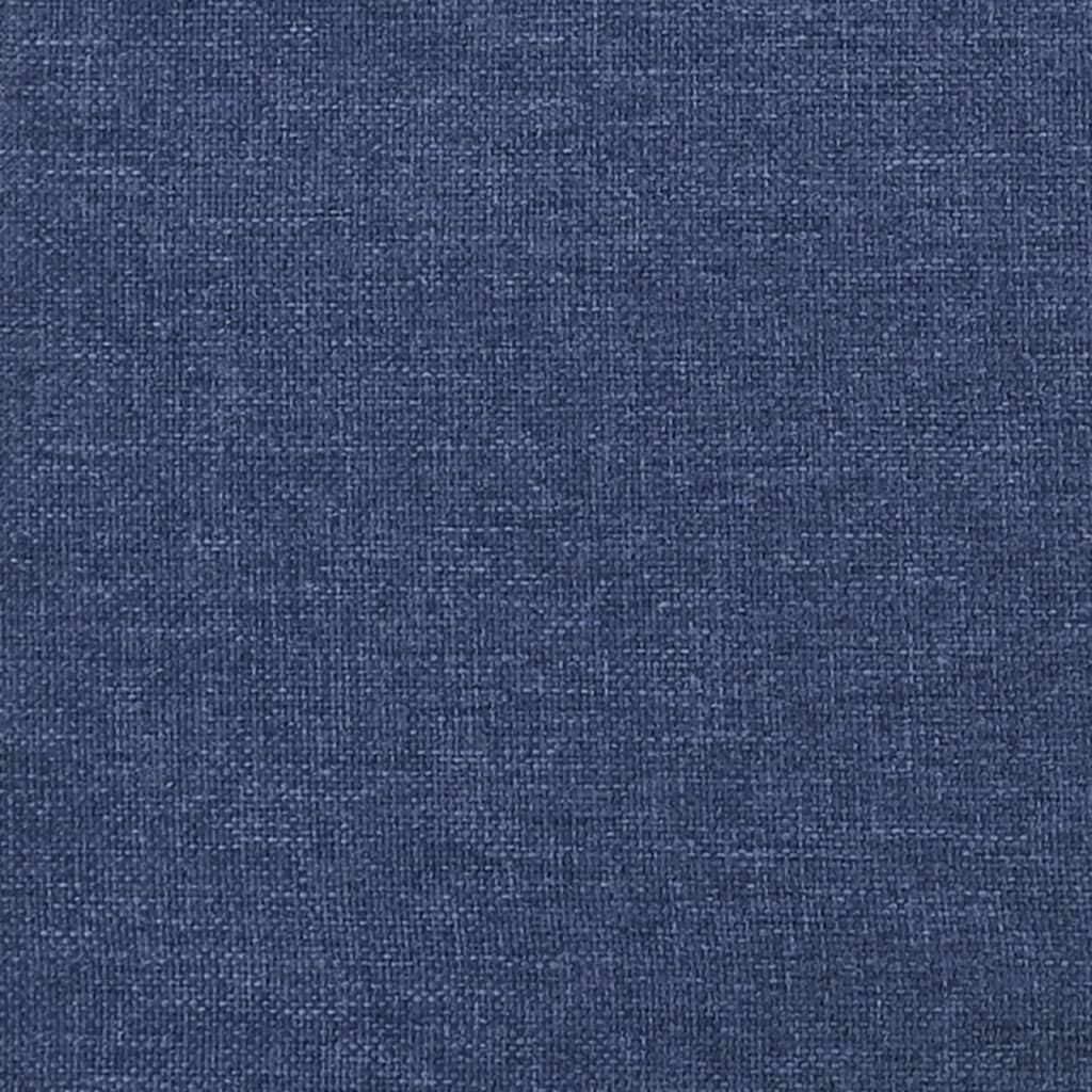 vidaXL kājsoliņš, 78x56x32 cm, zils audums