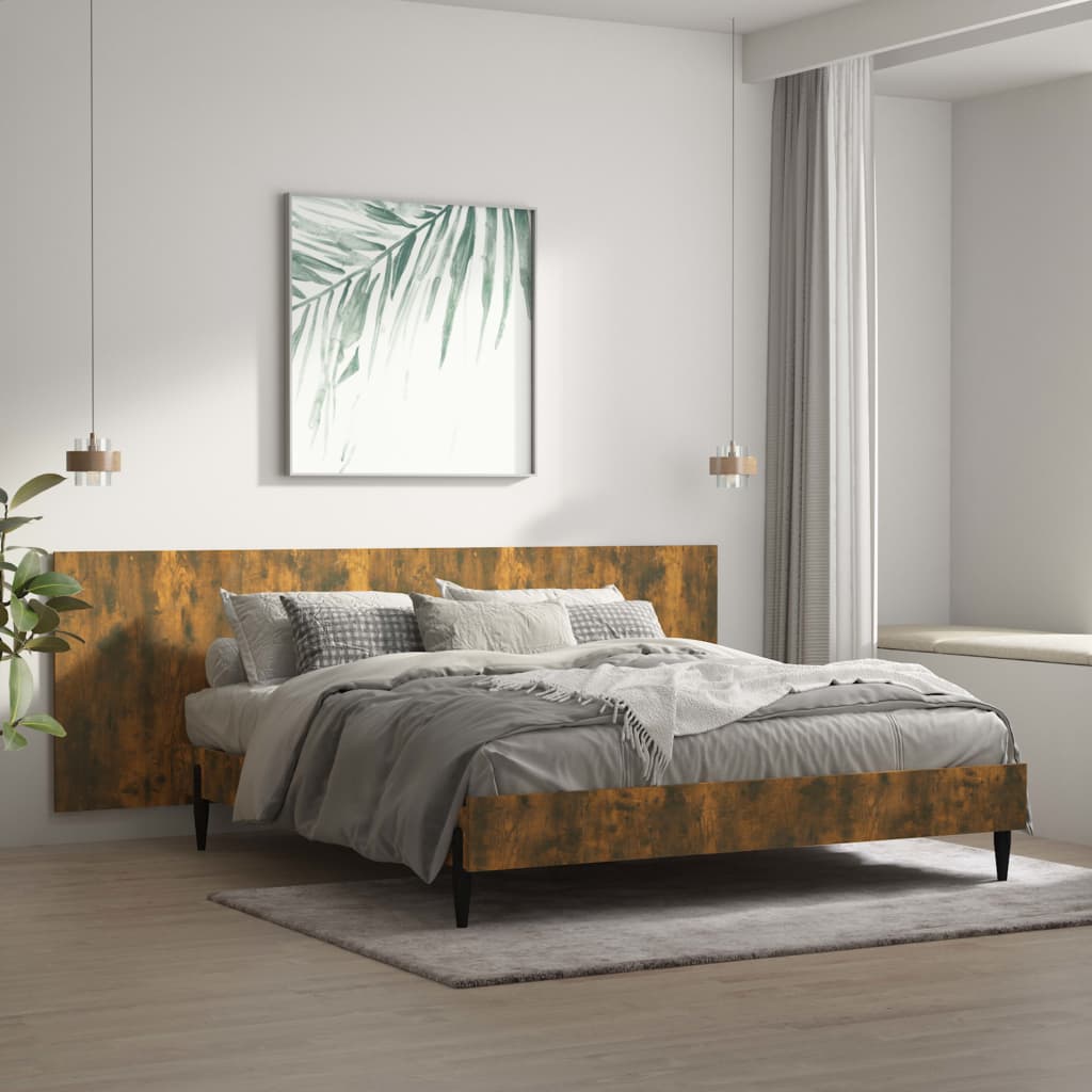 vidaXL gultas galvgalis, ozola krāsa, 240x1,5x80 cm, inženierijas koks