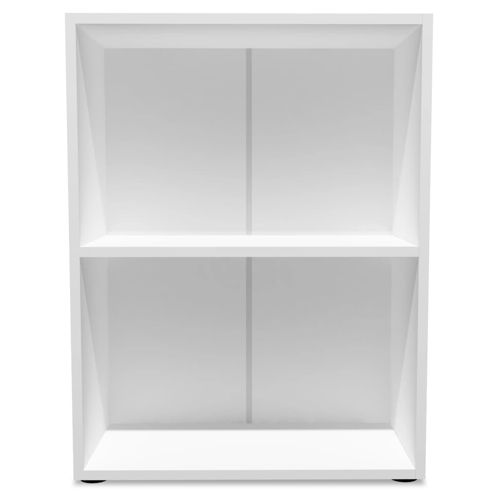 vidaXL grāmatu plaukts, 60x31x78 cm, kokskaidu plātne, balts