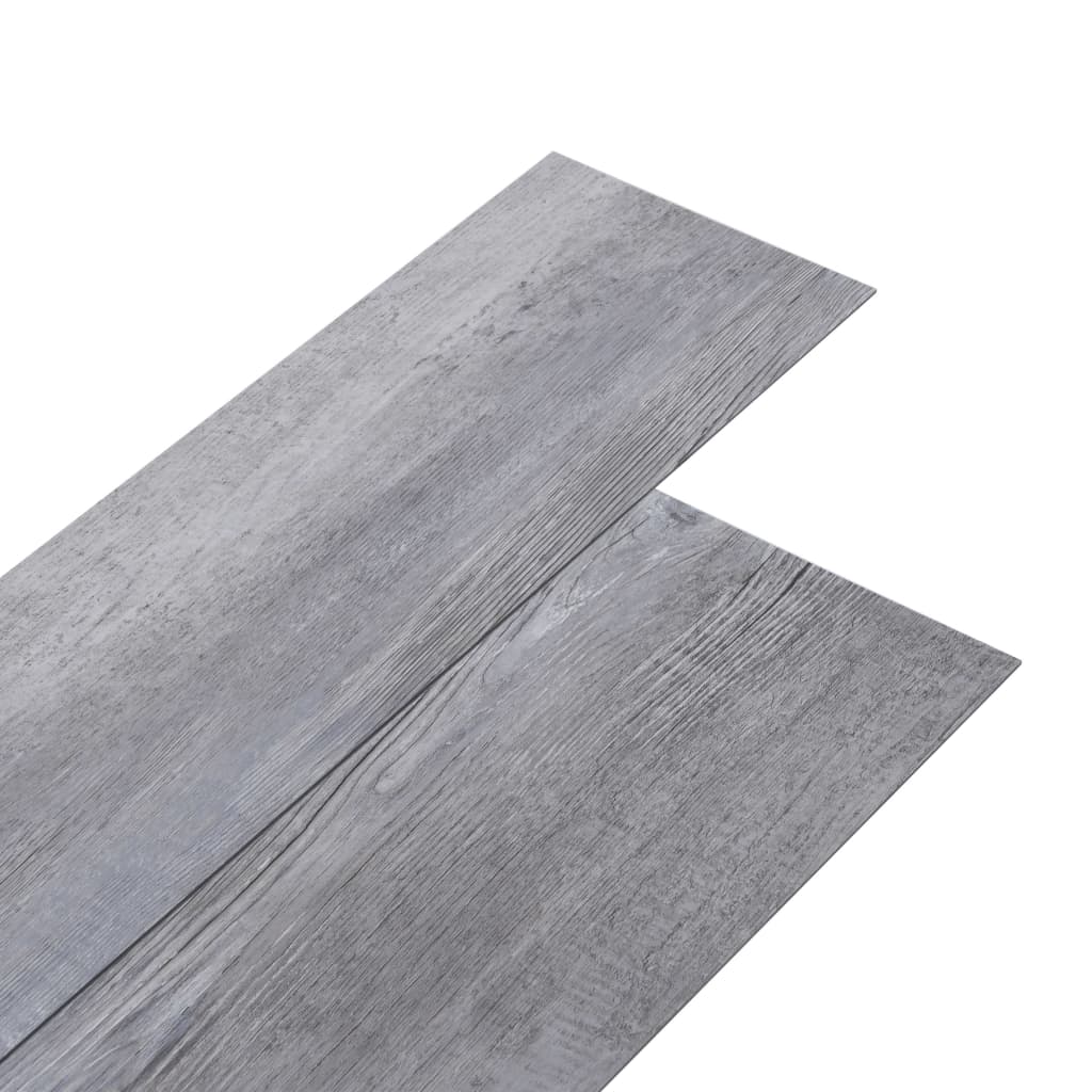 vidaXL grīdas dēļi, pašlīmējoši, 5,21m², 2 mm, matēti, koka krāsa, PVC