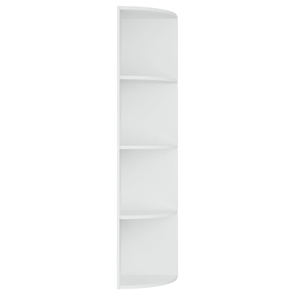 vidaXL stūra plaukts, balts, 40x41,5x180 cm, skaidu plāksne
