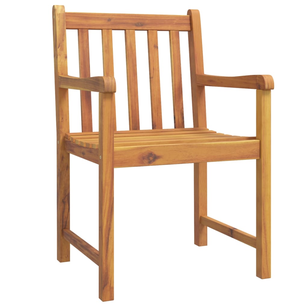 vidaXL dārza krēsli, 4 gab., 56x55,5x90 cm, akācijas masīvkoks