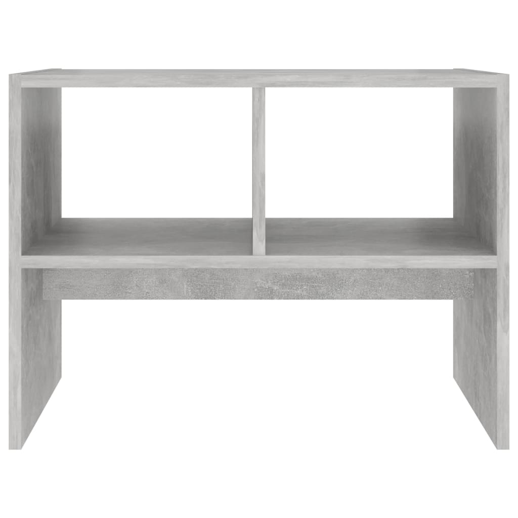 vidaXL galdiņš, betona pelēks, 60x40x45 cm, skaidu plāksne