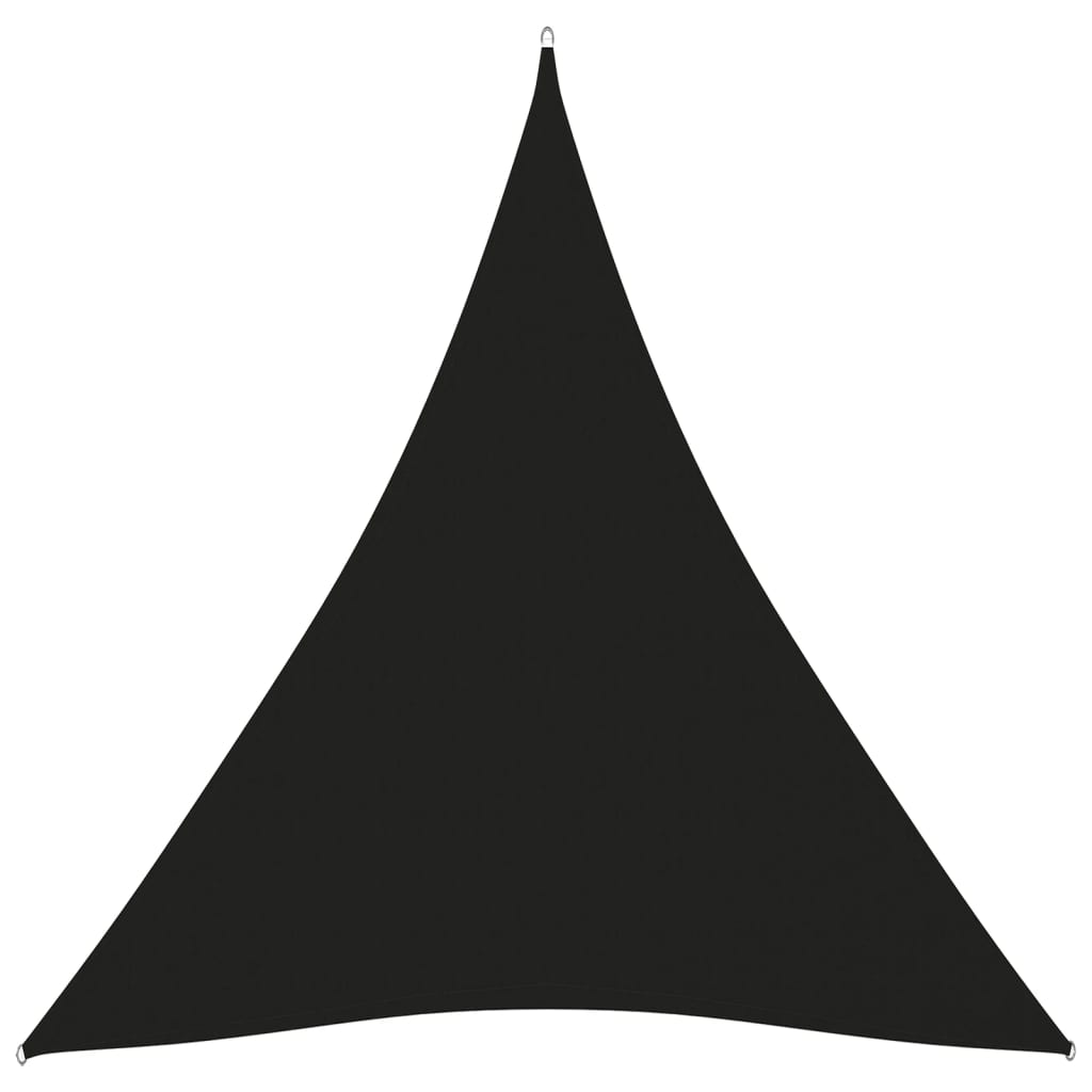 vidaXL saulessargs, 4x5x5 m, trijstūra, melns oksforda audums