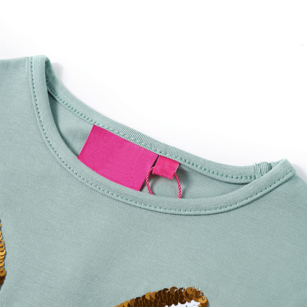 Bērnu krekls ar garām piedurknēm, piparmētru, 92