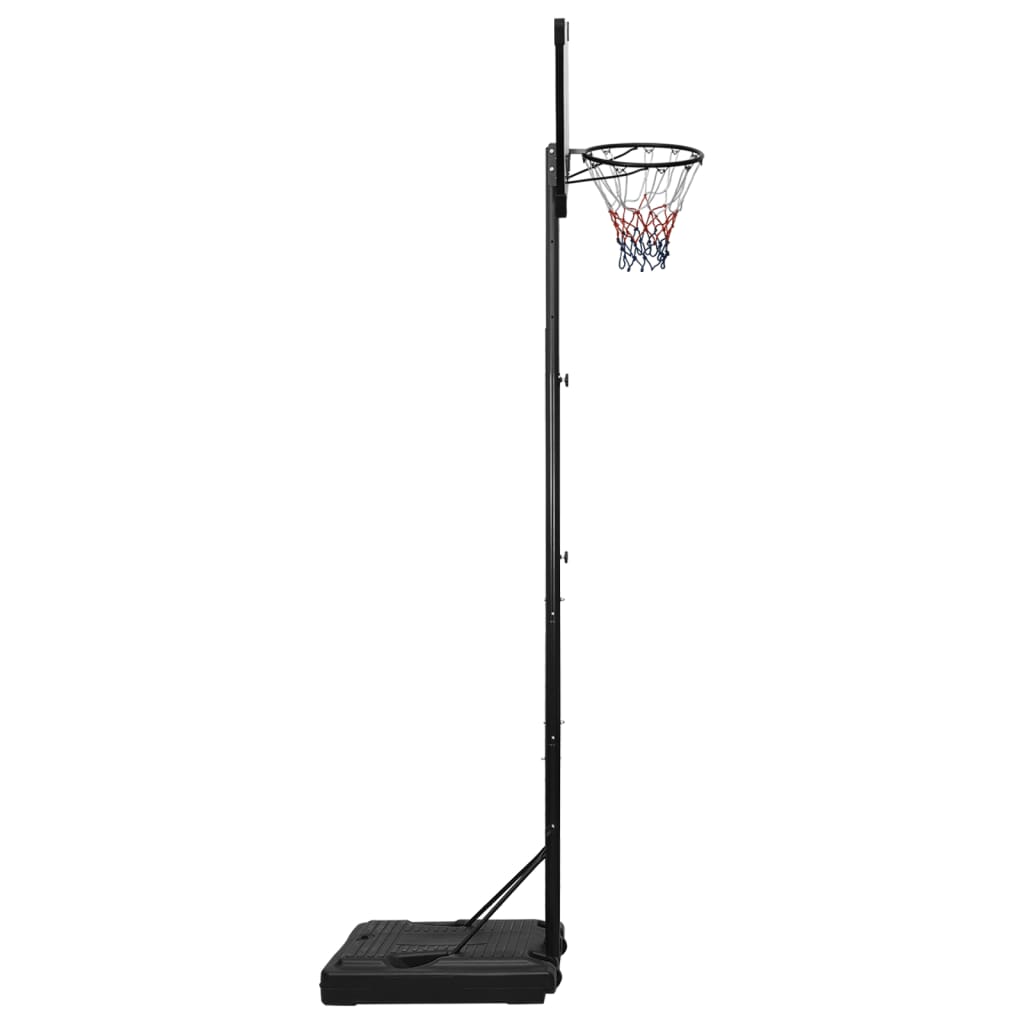 vidaXL basketbola vairogs, caurspīdīgs, 280-350 cm, polikarbonāts