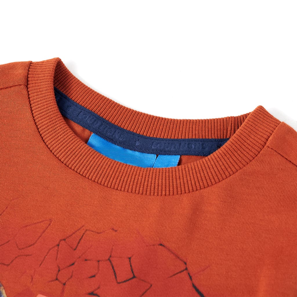 Bērnu krekls ar garām piedurknēm, oranžīgs, 92