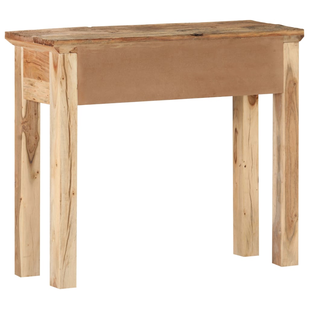 vidaXL konsoles galdiņš, 90,5x30x75 cm, akācija, pārstrādāts koks