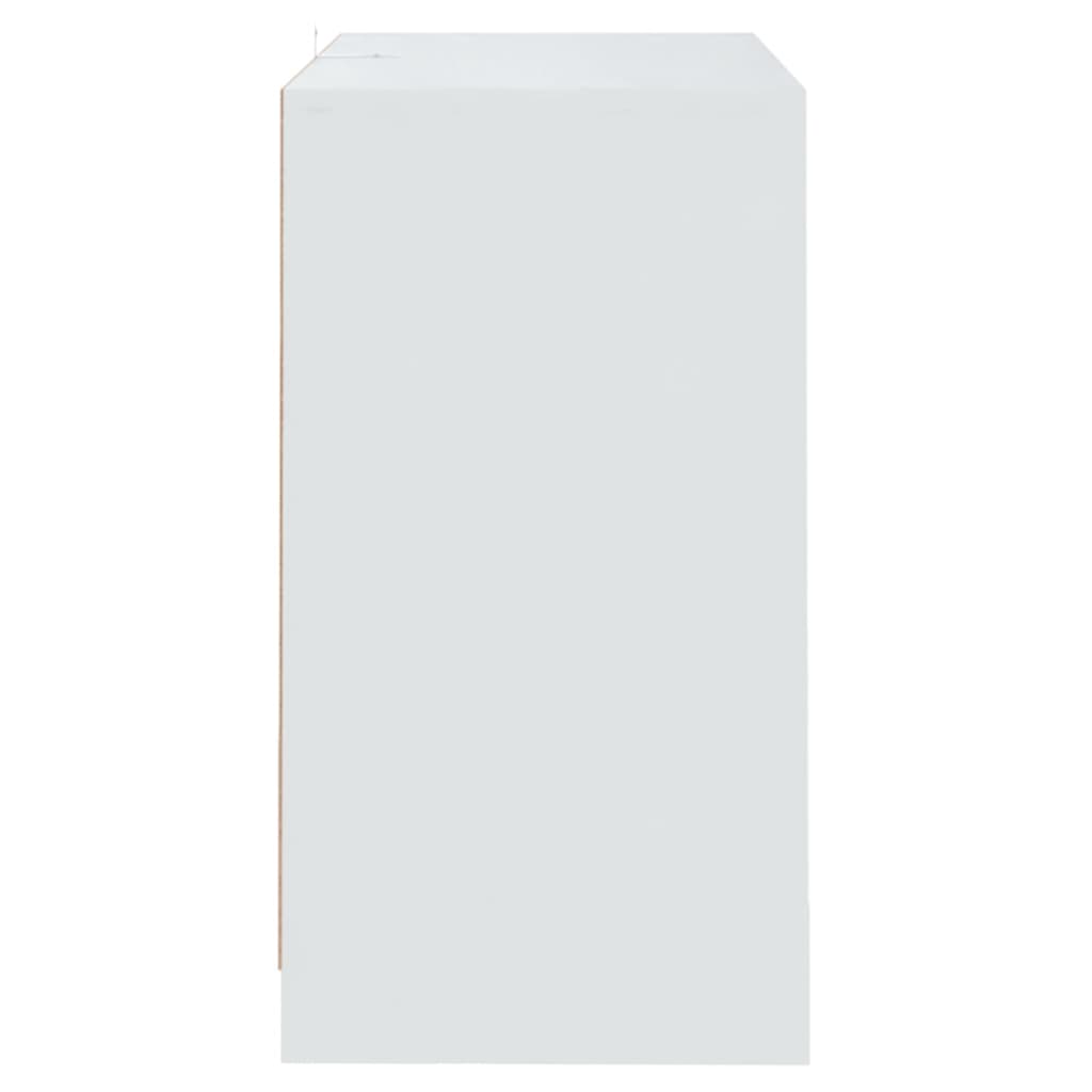 vidaXL kumode, balta, 70x41x75 cm, kokskaidu plāksne