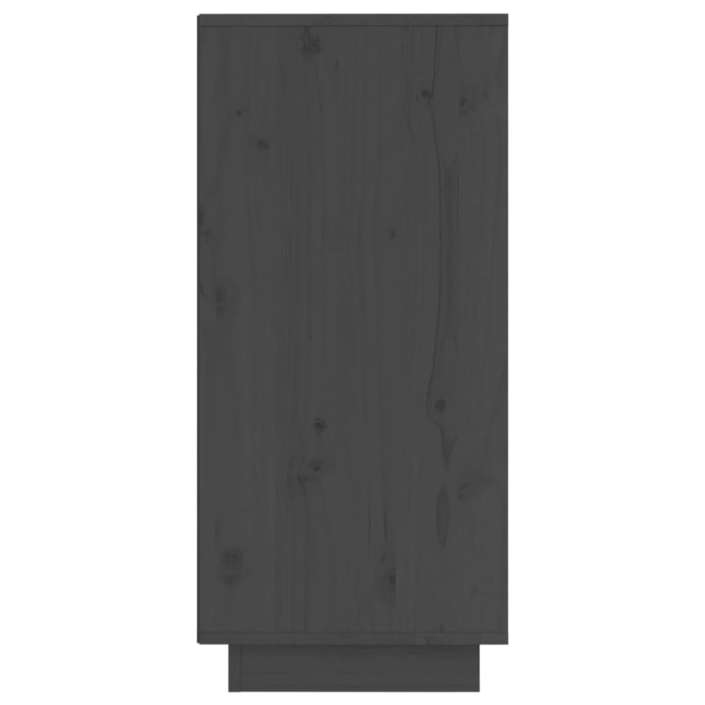 vidaXL kumodes, 2 gab., pelēkas, 31,5x34x75 cm, priedes masīvkoks
