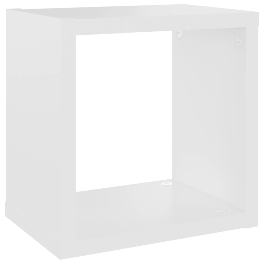 vidaXL kuba formas sienas plaukti, 6 gab., balti, 22x15x22 cm