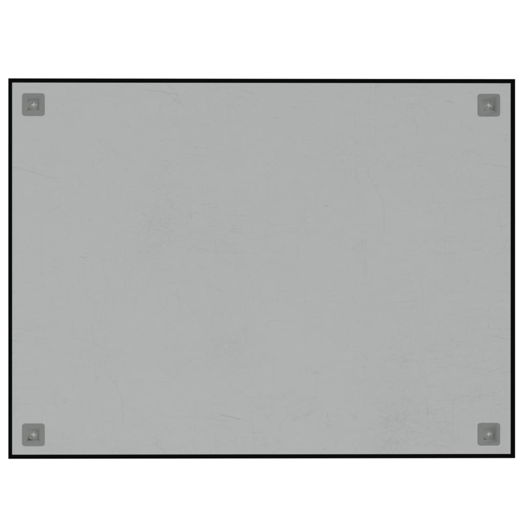 vidaXL magnētiskā tāfele, stiprināma pie sienas, melna, 80x60 cm