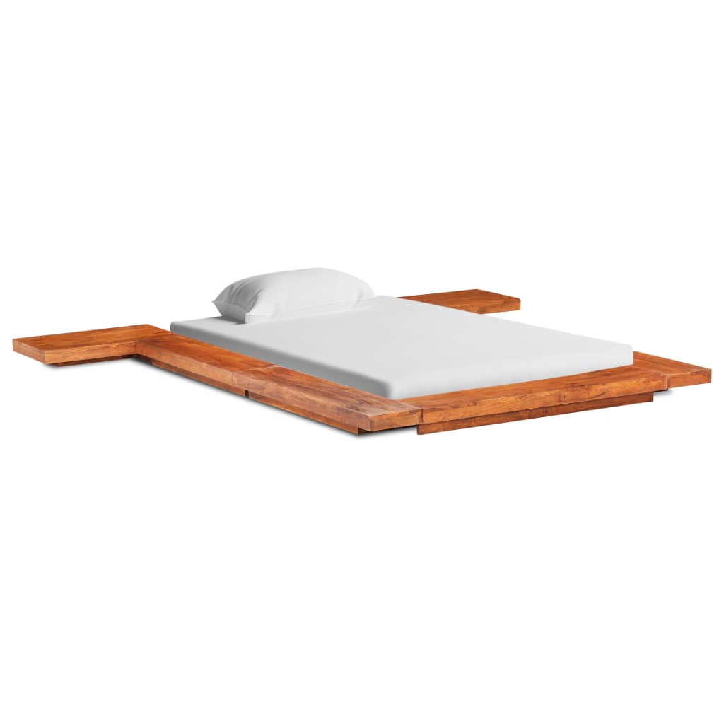 vidaXL gultas rāmis, japāņu stils, akācijas masīvkoks, 90x200 cm