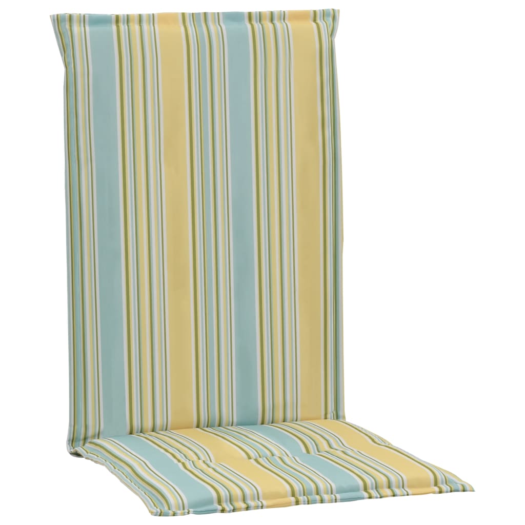 vidaXL dārza krēslu matrači, 4 gab., krāsaina apdruka, 120x50x3 cm