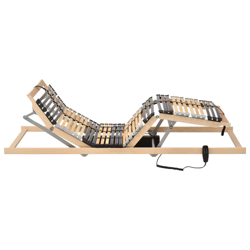 vidaXL elektriskas gultas redeles, 42 līstītes, 7 zonas, 90x200 cm