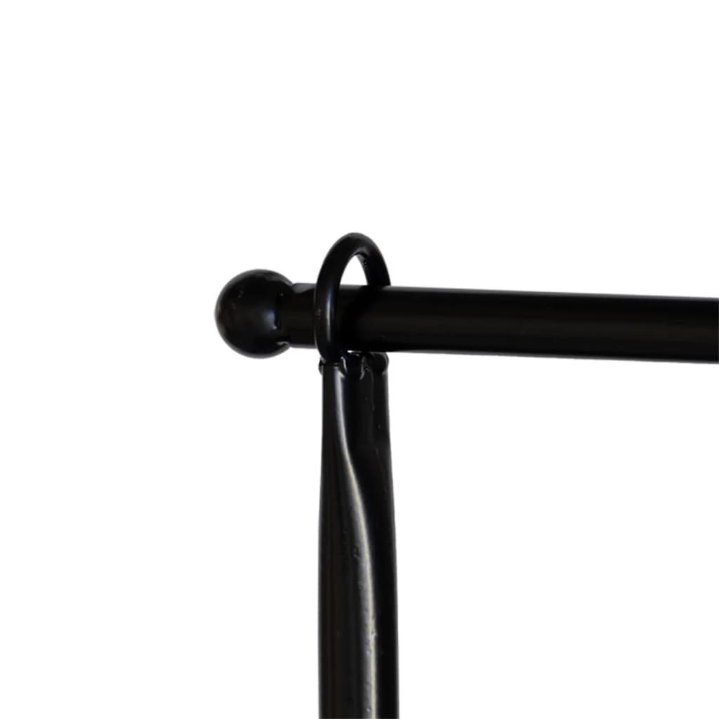 Esschert Design dekoratīvs galda stienis ar skavu, melns