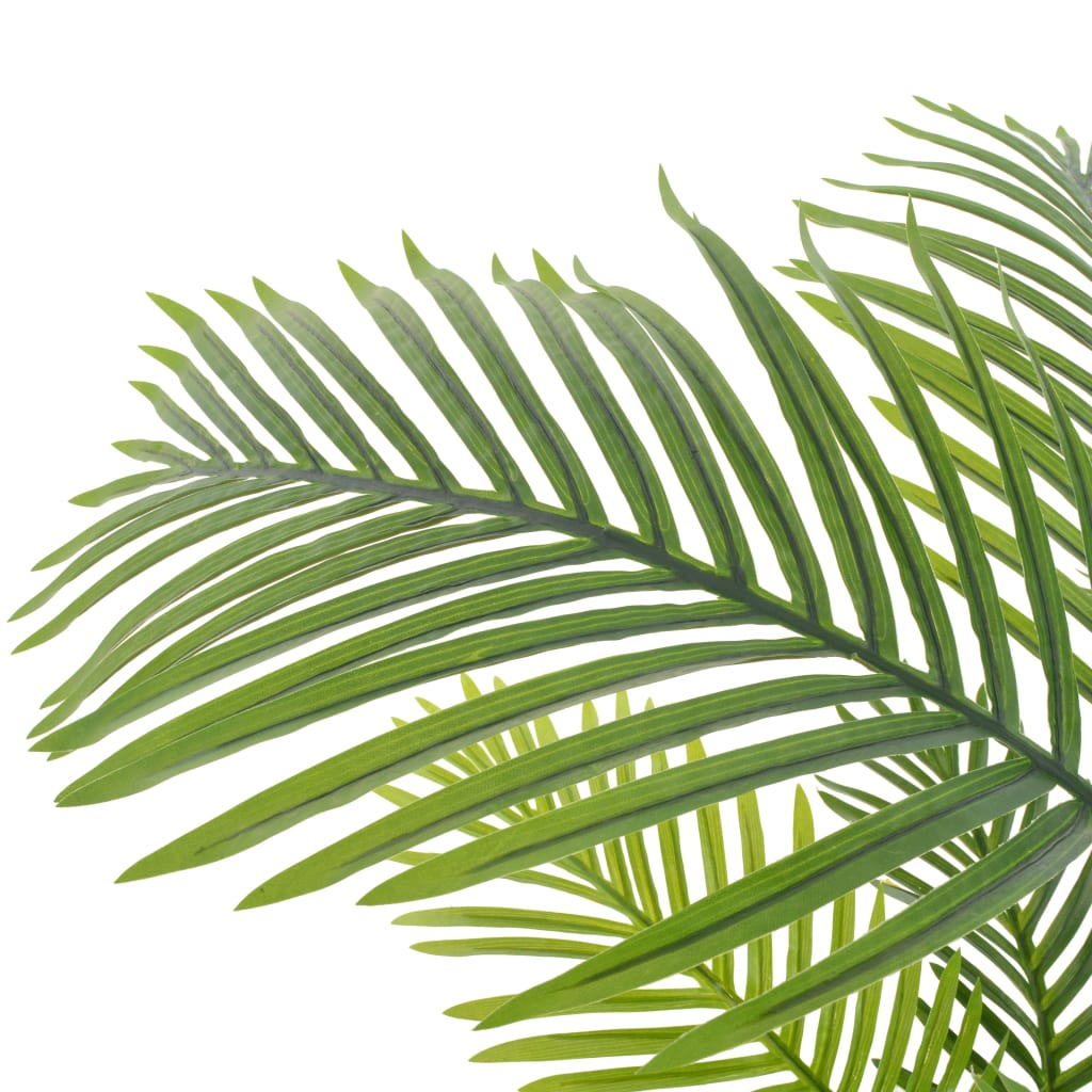 vidaXL mākslīgā palma ar podiņu, zaļa, 120 cm