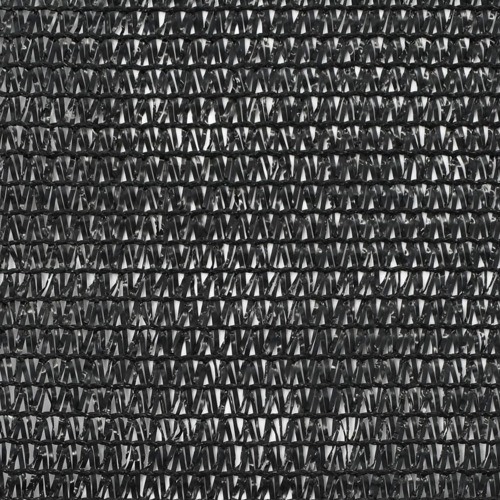 vidaXL tenisa laukuma tīkls, HDPE, 1,2x50 m, melns