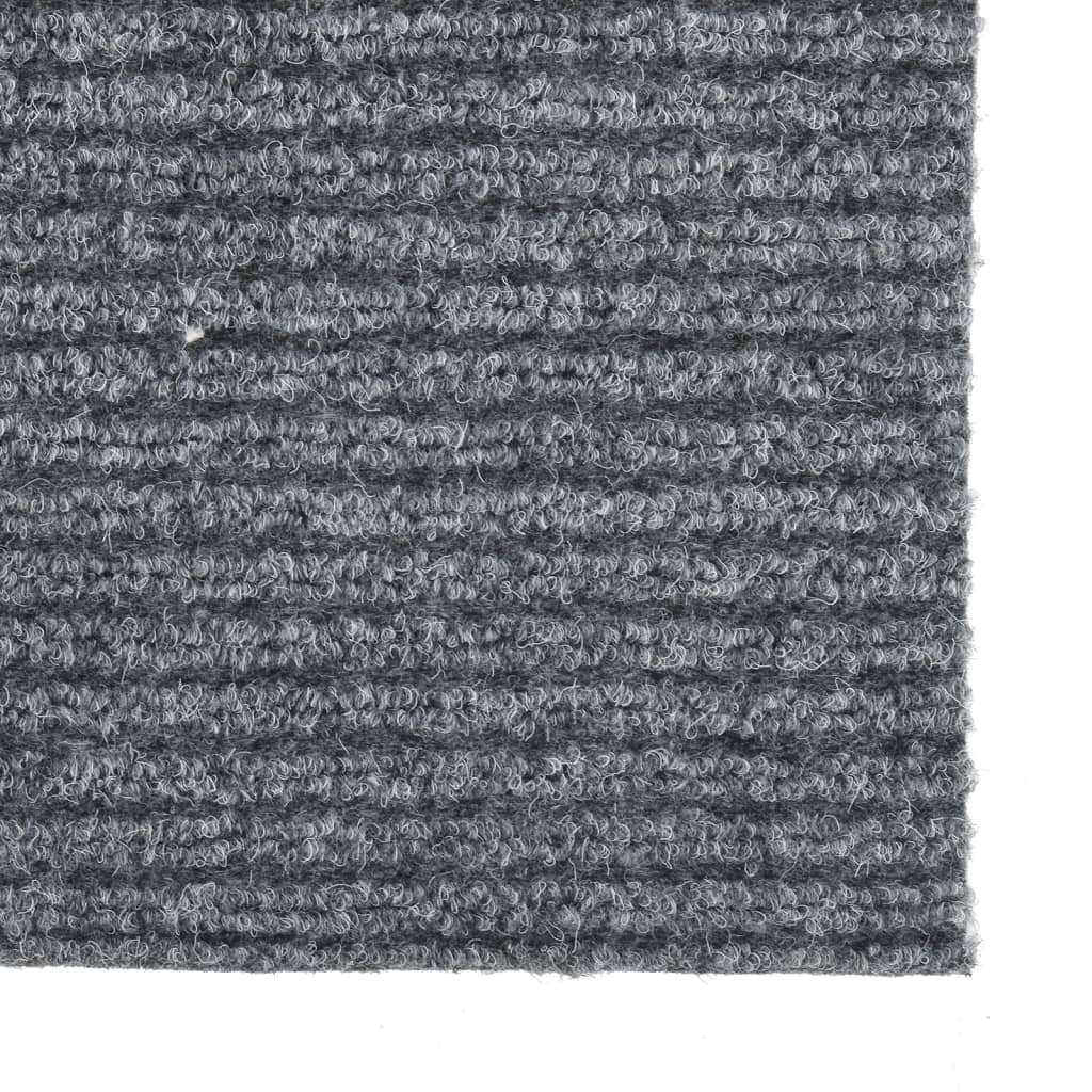 vidaXL paklāja celiņš, netīrumus aizturošs, 100x200 cm, pelēks