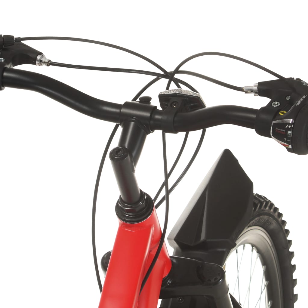 vidaXL kalnu velosipēds, 21 ātrums, 26'', 36 cm, sarkans