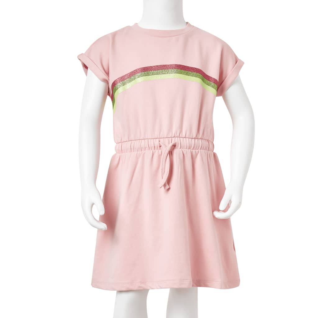 Bērnu kleita ar aukliņu, gaiši rozā, 92
