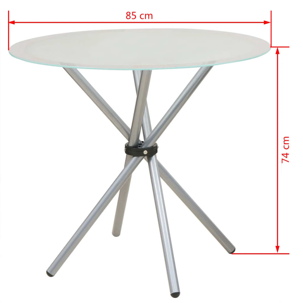 vidaXL virtuves galda un krēslu komplekts