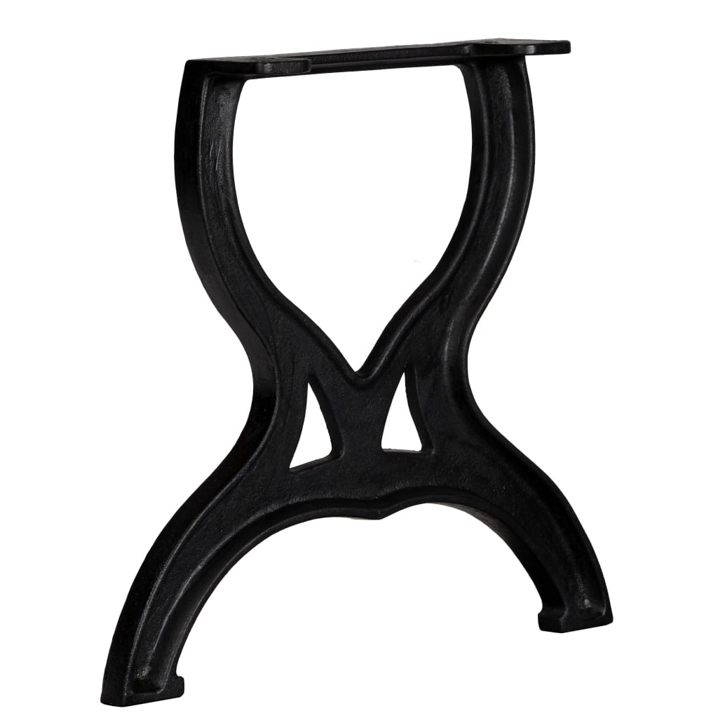 vidaXL kafijas galdiņa kājas, 2 gab., X-forma, čuguns