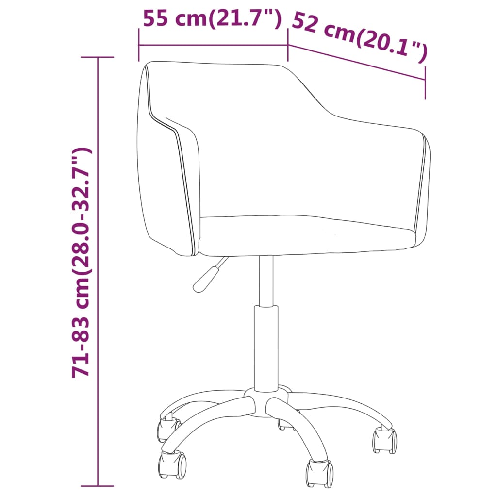 vidaXL grozāmi virtuves krēsli, 4 gab., brūns samts