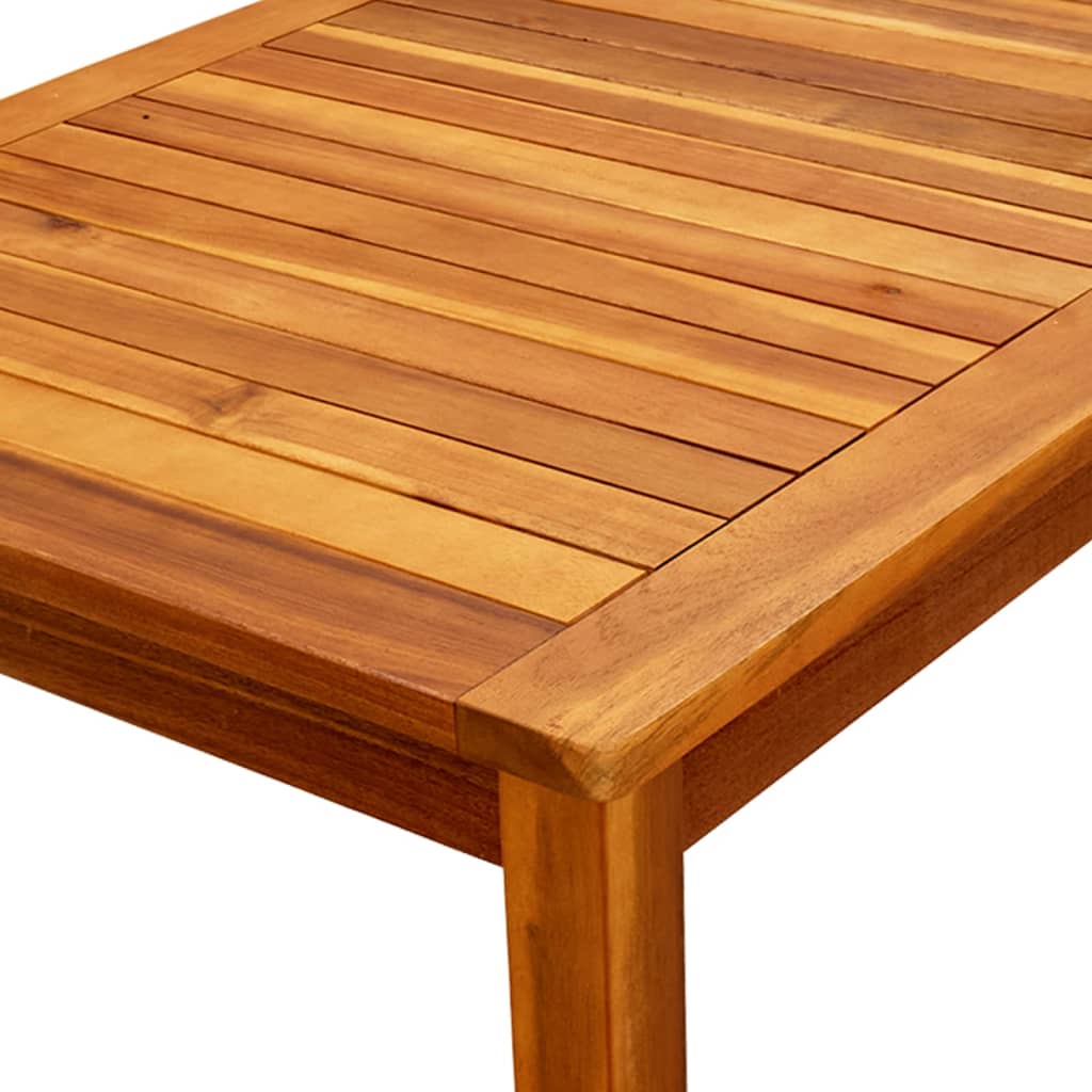 vidaXL dārza galdiņš, 110x60x45 cm, akācijas masīvkoks