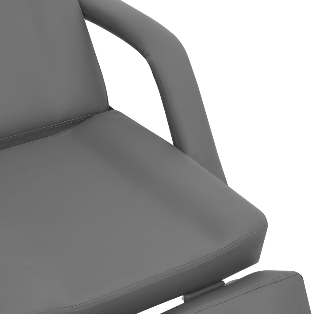 vidaXL procedūru krēsls, mākslīgā āda, pelēks, 180x62x78 cm