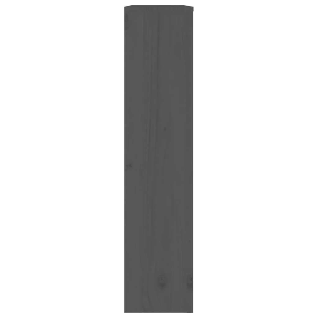 vidaXL radiatora pārsegs, pelēks, 79,5x19x84 cm, priedes masīvkoks