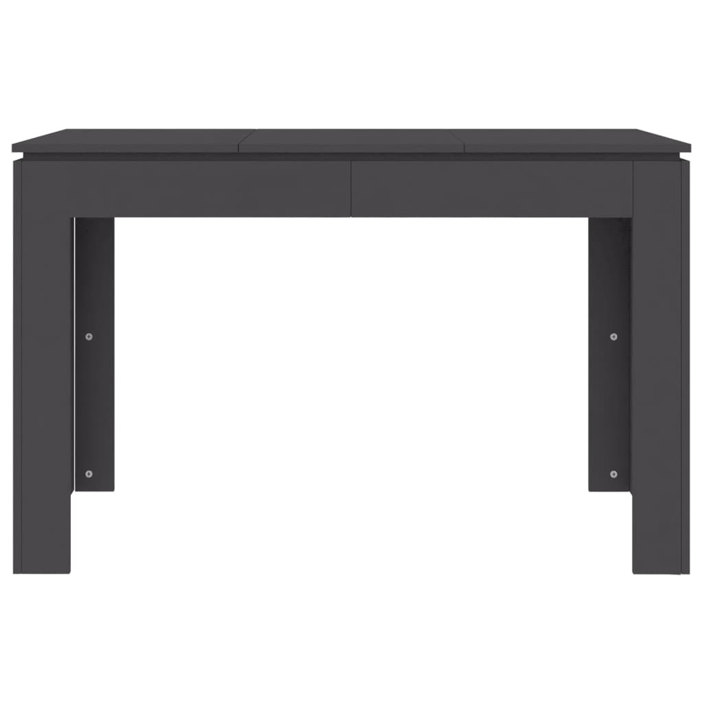 vidaXL virtuves galds, pelēks, 120x60x76 cm, skaidu plāksne