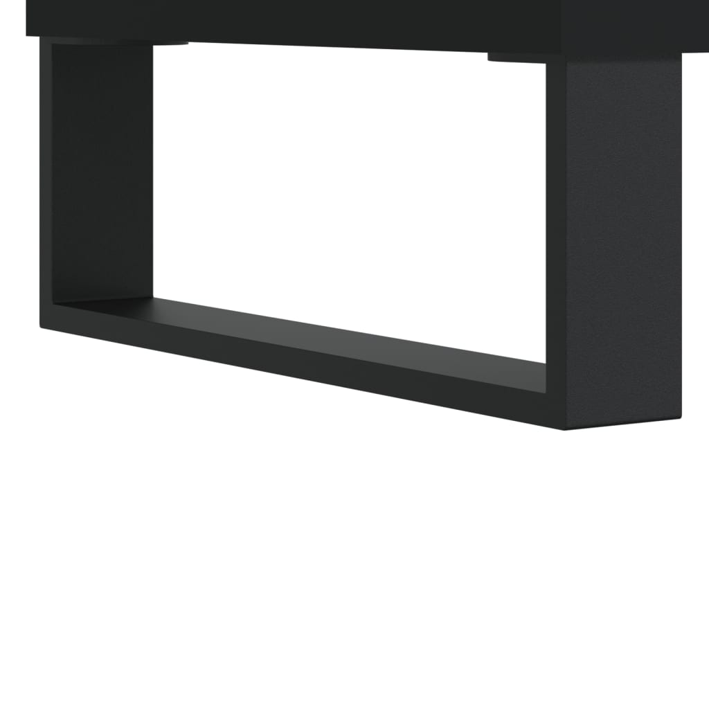 vidaXL kafijas galdiņš, melns, 102x44,5x50 cm, inženierijas koks
