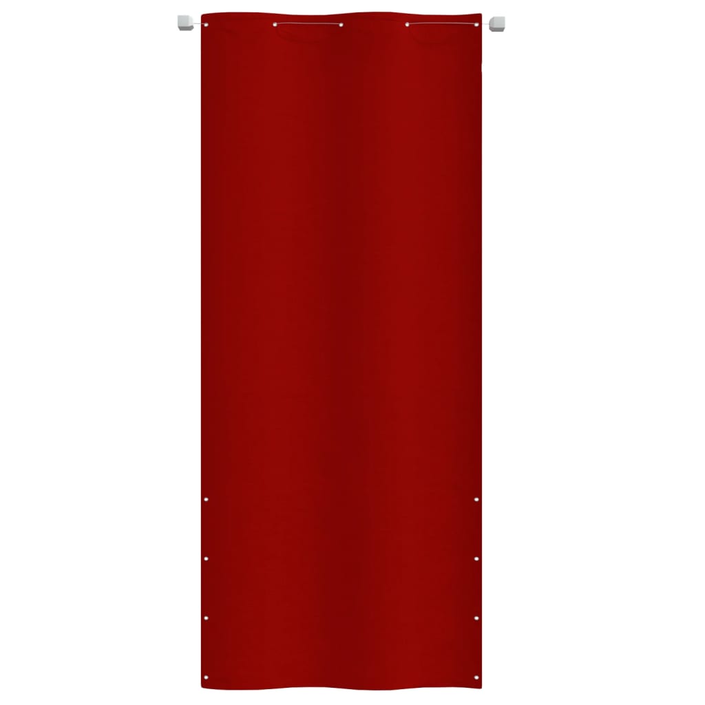 vidaXL balkona aizslietnis, 100x240 cm, sarkans oksforda audums