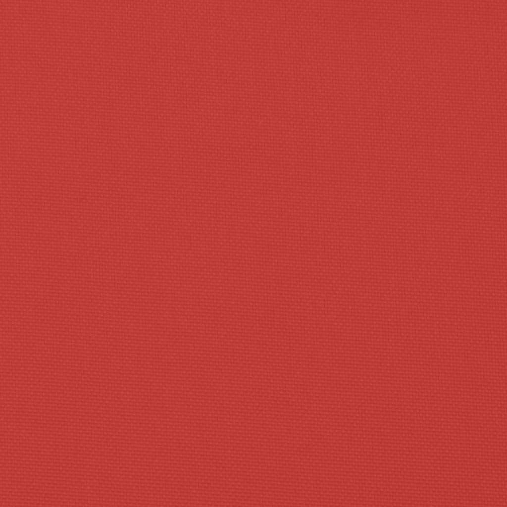 vidaXL palešu spilvens, 60x60x8 cm, oksforda audums, sarkans