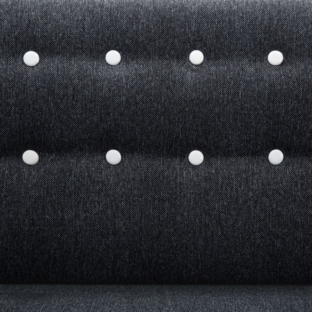 vidaXL stūra dīvāns, 171,5x138x81,5 cm, tumši pelēka auduma apdare