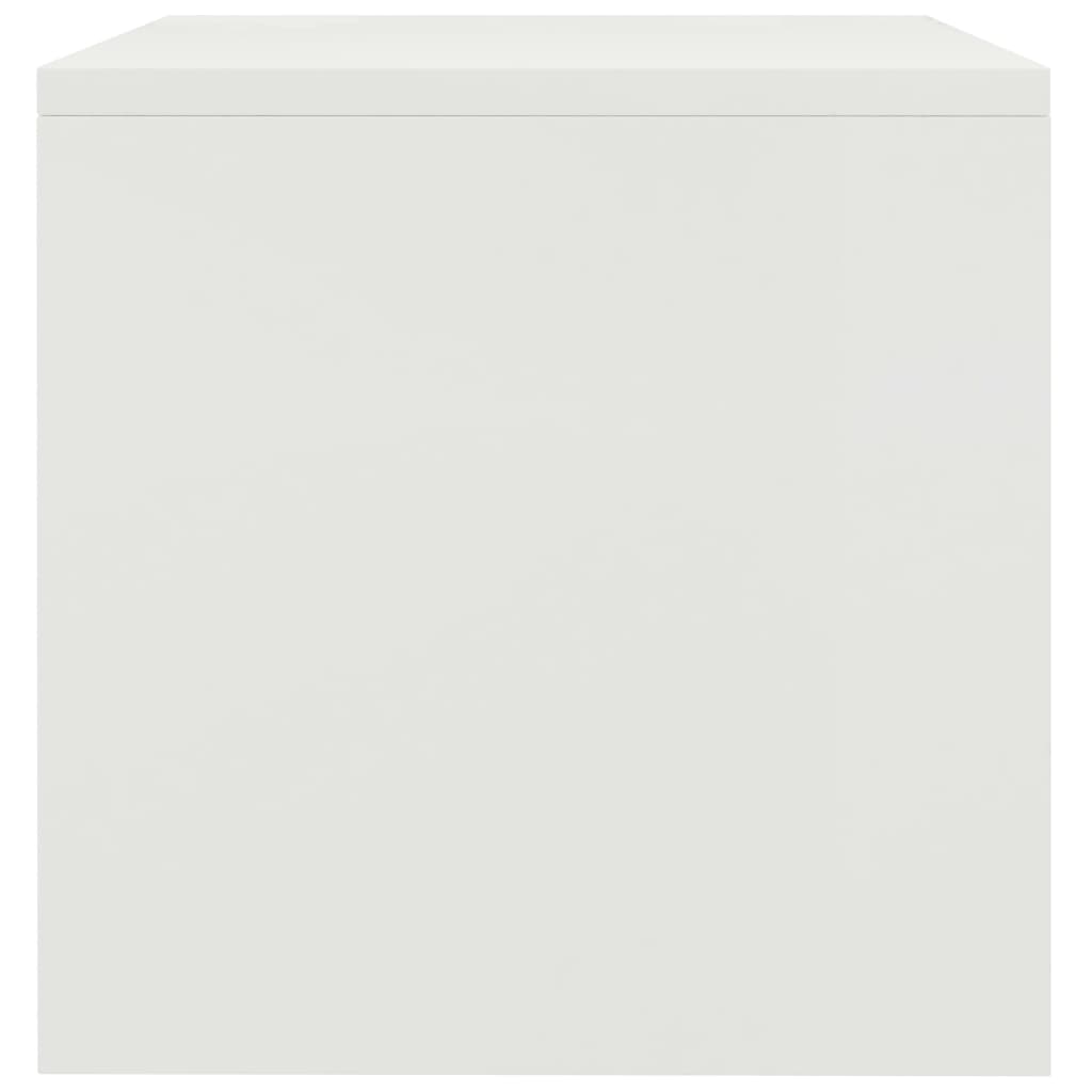 vidaXL naktsskapīši, 2 gab., 40x30x30 cm, balti, skaidu plāksne