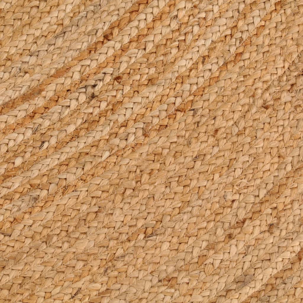 vidaXL paklājs, pīts, apaļš, 210 cm, džuta