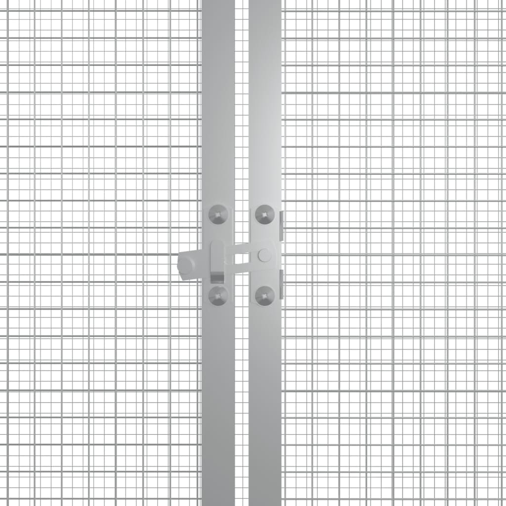 vidaXL vistu būris, antracītpelēks, 200x91x100 cm, cinkots tērauds