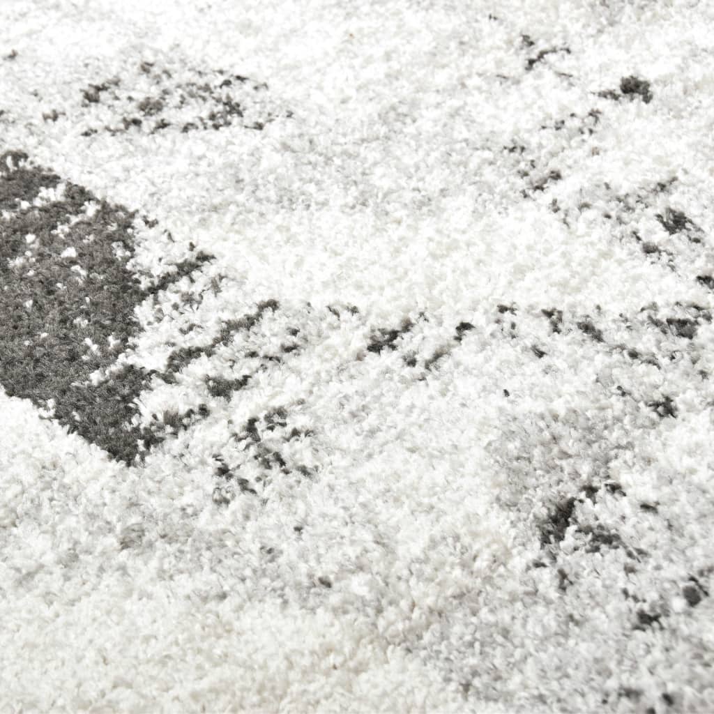 vidaXL paklājs, pelēks un balts, 80x150 cm, PP