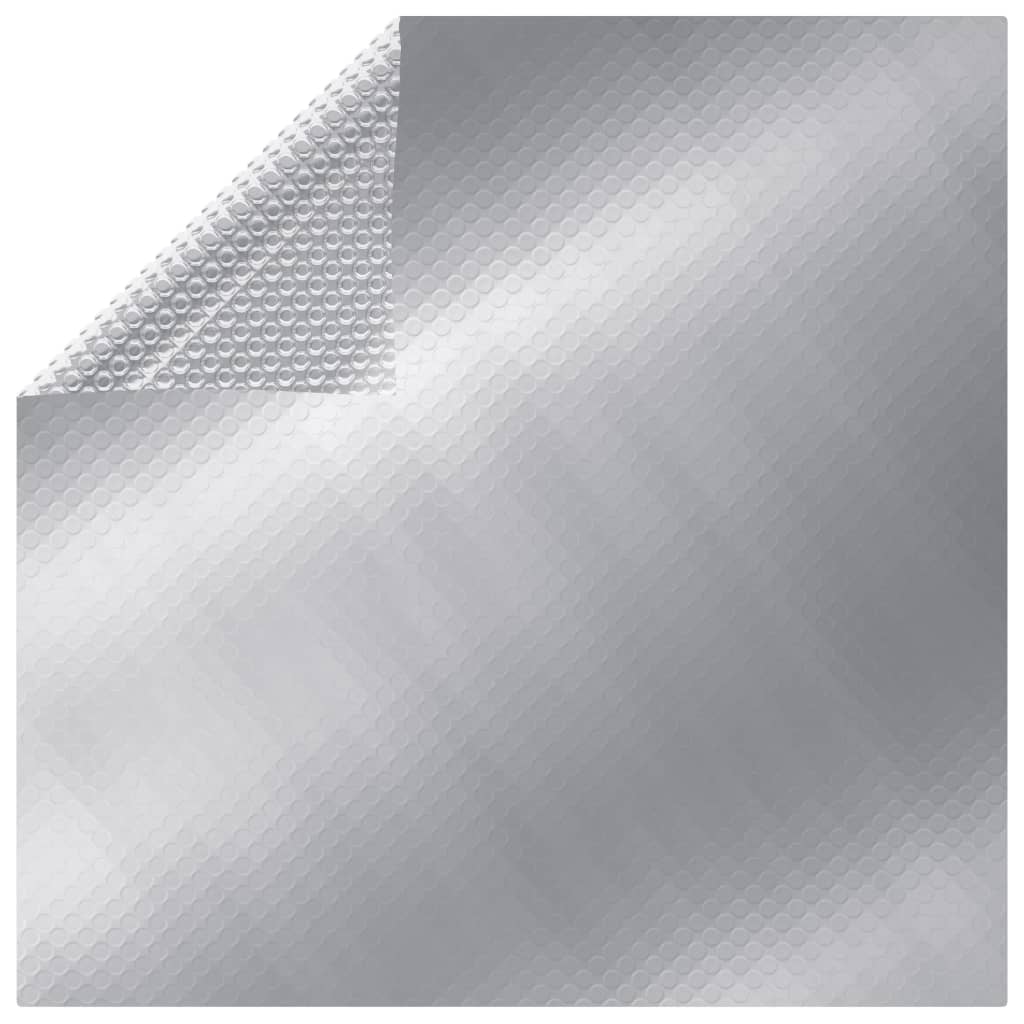 vidaXL baseina pārklājs, 1000x600 cm, taisnstūra, PE, sudraba krāsa