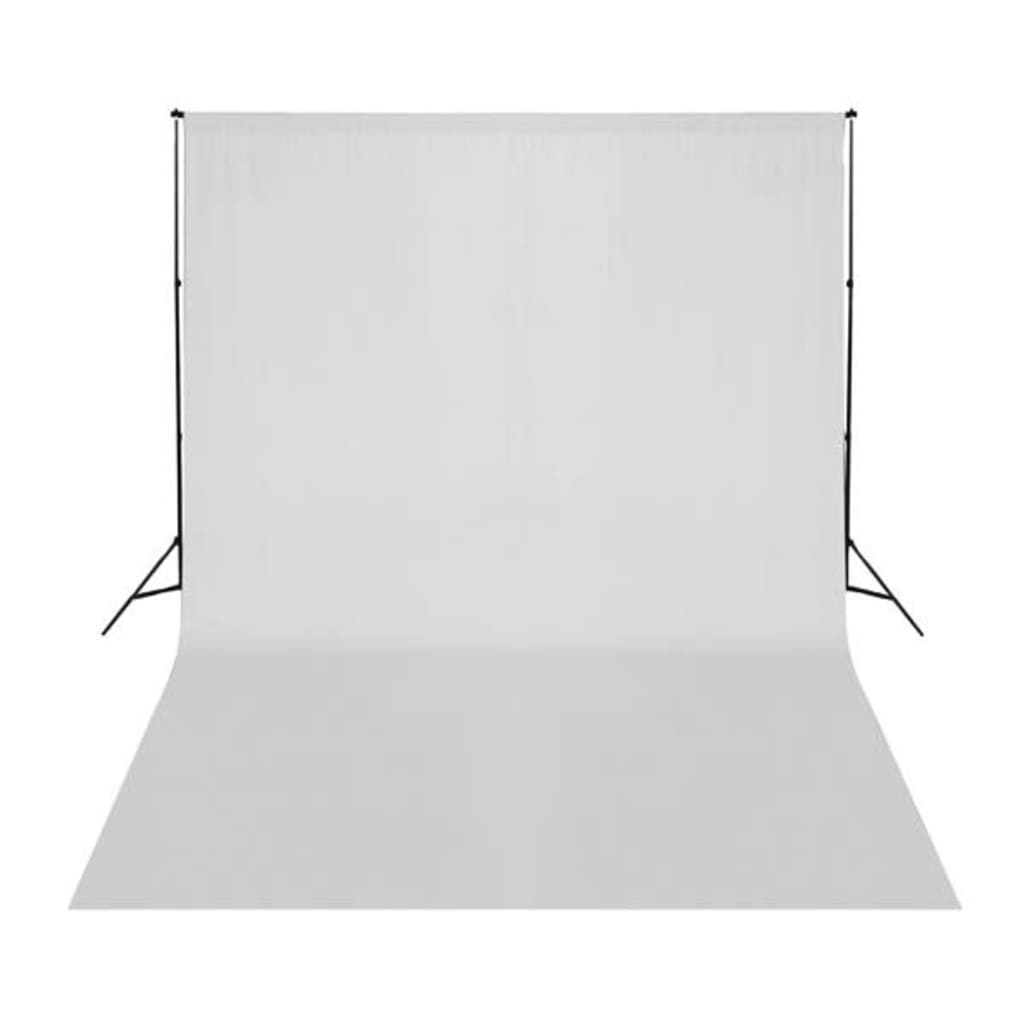 vidaXL fons, 500x300 cm, balta kokvilna