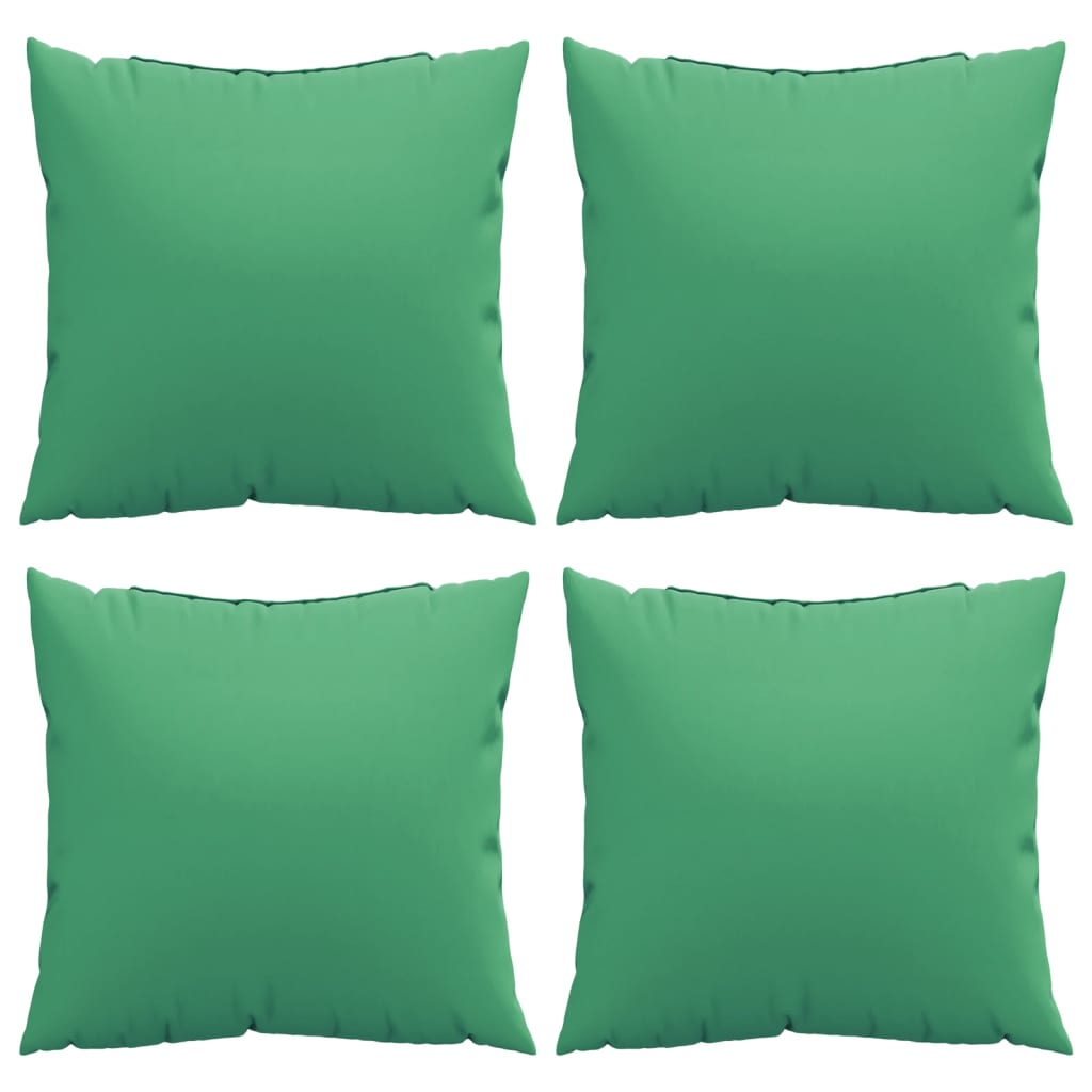 vidaXL dekoratīvi spilveni, 4 gab., 60x60 cm, zaļš audums