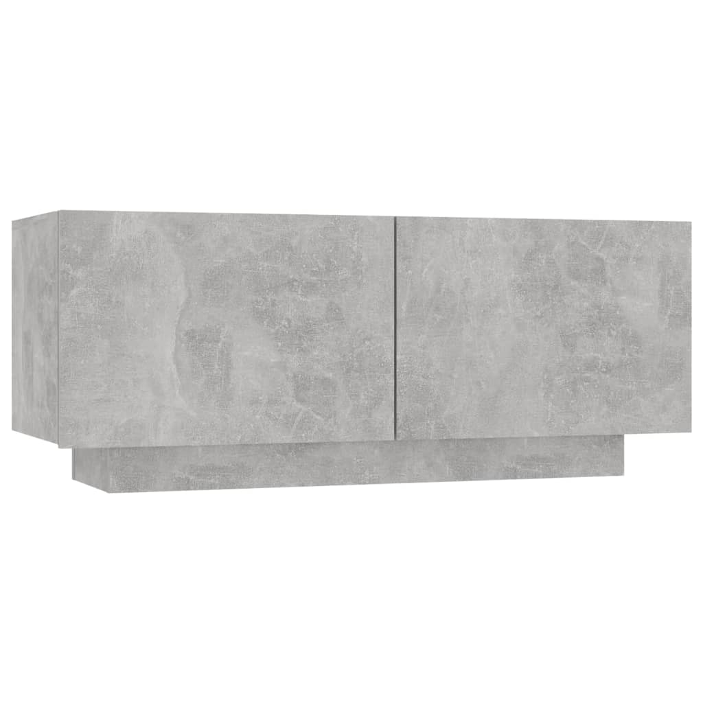 vidaXL naktsskapītis, 100x35x40 cm, skaidu plāksne, betona pelēks